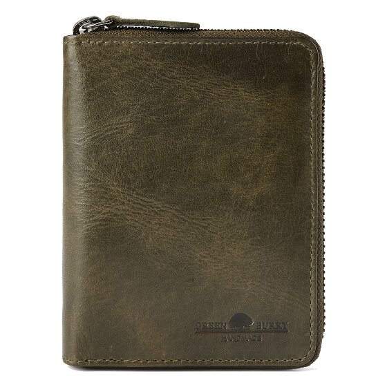 Greenburry Newport Portafoglio Protezione RFID Pelle 13 cm