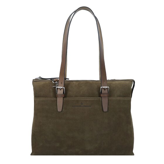 Castelijn & Beerens Nubuck Borsa a tracolla Pelle 40 cm Scomparto per laptop