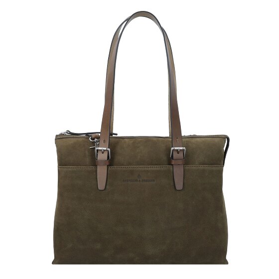 Castelijn & Beerens Nubuck Borsa a tracolla Pelle 40 cm Scomparto per laptop