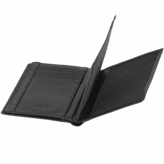 Esquire Portafoglio con logo in pelle 9 cm