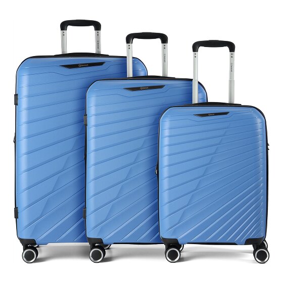 Benzi 5808 4 ruote Set di valigie 3 pezzi con piega di espansione