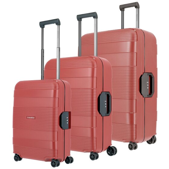 Travelite Korfu 4 ruote Set di valigie 3 pezzi
