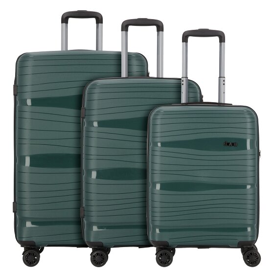 d&n Travel Line 4300 4 ruote Set di valigie 3 pezzi