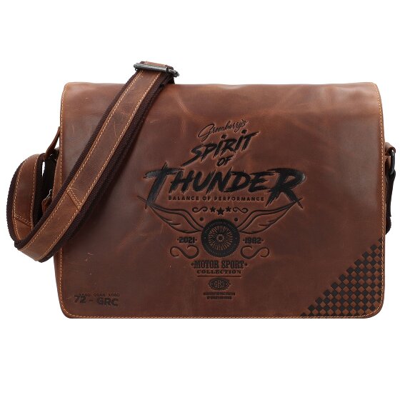 Greenburry Racing Collection Atlanta Cartella Messenger Pelle 36 cm