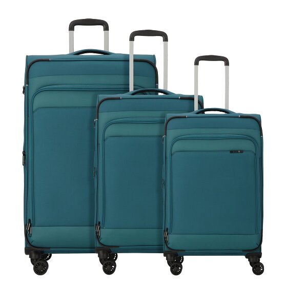 d&n Travel Line 9504 4 ruote Set di valigie 3 pezzi con piega di espansione