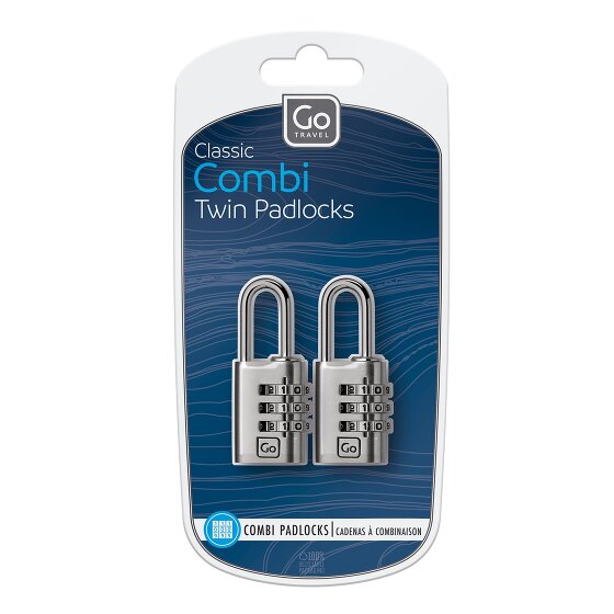 Go Travel Set di serrature a combinazione 2 pezzi.