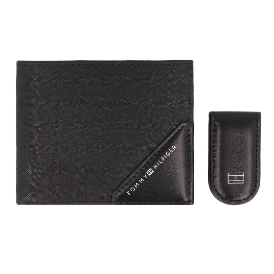 Tommy Hilfiger TH Saffiano Portafoglio Protezione RFID Pelle 11 cm Scatola regalo