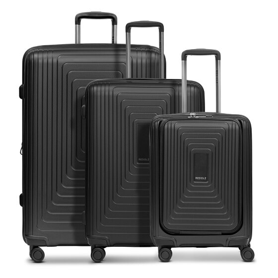 Redolz Essentials 14 4 ruote Set di valigie 3 pezzi con piega di espansione