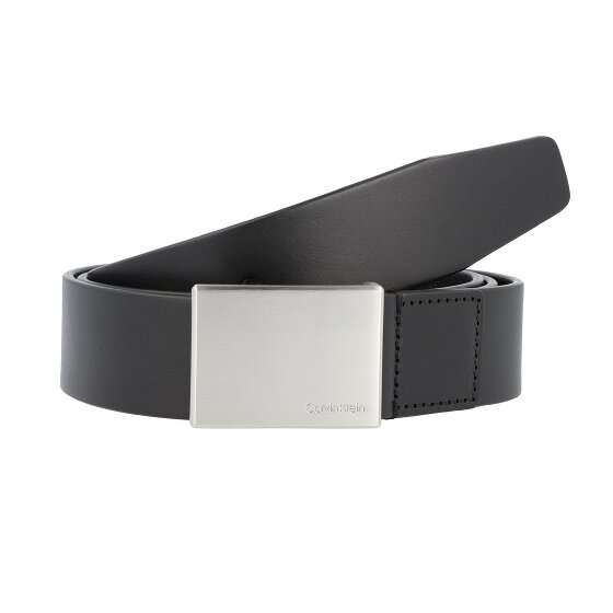 Calvin Klein Cintura con placca formale in pelle