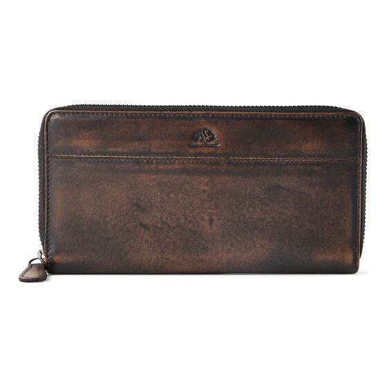 Greenburry Destressed Portafoglio Protezione RFID Pelle 19 cm