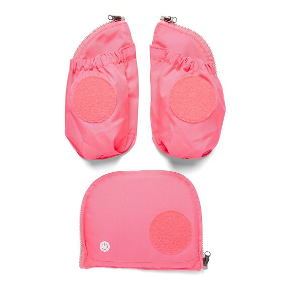 Ergobag Accessori Tasche laterali di sicurezza a led fluo Set 3 pezzi.