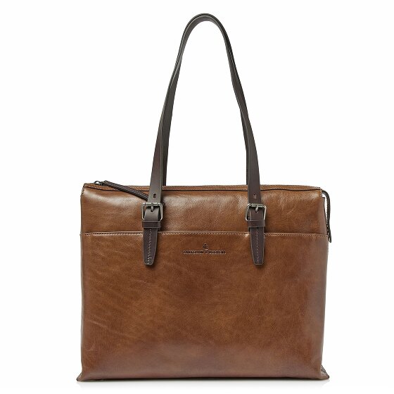 Castelijn & Beerens Rien Borsa a spalla Protezione RFID Vera Pelle 40 cm Vano porta PC