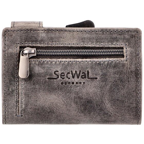 SecWal Custodia per carte di credito Portafoglio RFID in pelle 9 cm