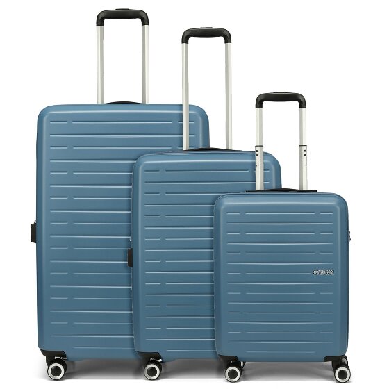 American Tourister Aerojoy 4 ruote Set di valigie 3 pezzi con piega di espansione