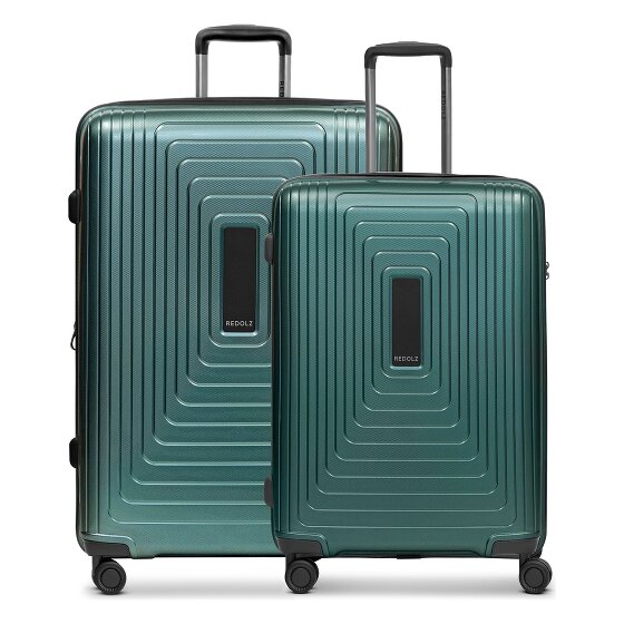 Redolz Essentials 14 4 ruote Set di valigie 2 pezzi con piega di espansione