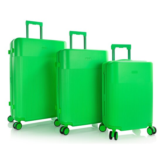 Heys HiLite 4 ruote Set di valigie 3 pezzi con piega di espansione