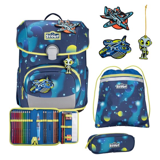 Scout Neo LED Set di borse per la scuola 8 pezzi