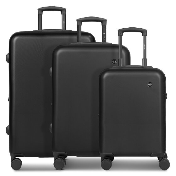 bugatti Valencia 2.0 4 ruote Set di valigie 3 pezzi con piega di espansione