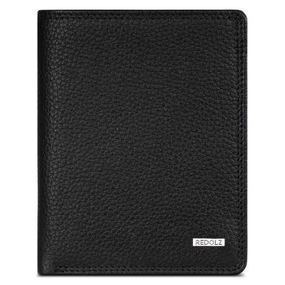 Redolz Portafoglio Leather Essentials HF in pelle RFID, 9,5 cm, apribile