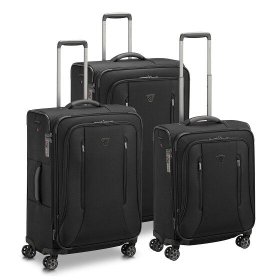 Roncato City 3.0 4 ruote Set di valigie 3 pezzi con piega di espansione