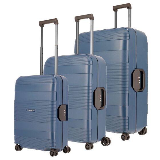 Travelite Korfu 4 ruote Set di valigie 3 pezzi