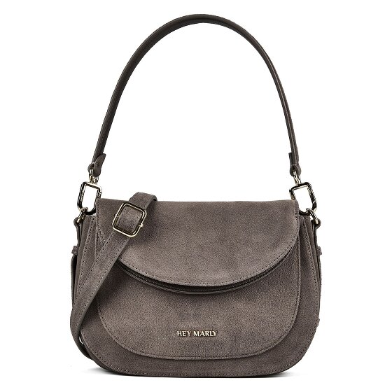 Hey Marly Big Sister Suede Borsa a spalla S Vera Pelle 25 cm