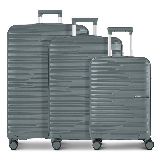 Travelite Pacific 4 ruote Set di valigie 3 pezzi