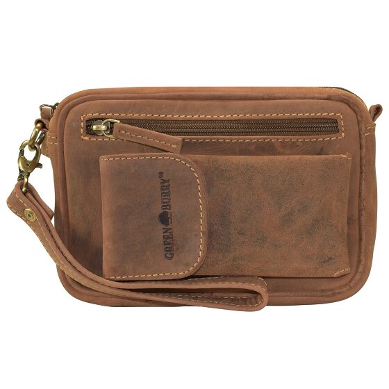 Greenburry Borsa da uomo vintage in pelle 22 cm