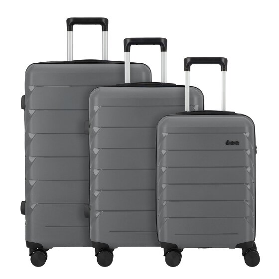 d&n Travel Line 4100 4 ruote Set di valigie 3 pezzi