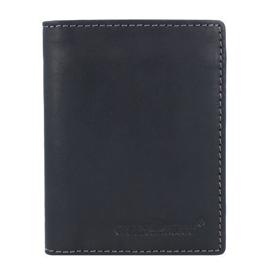 Greenburry Porta carte d'identità vintage RFID in pelle 9 cm