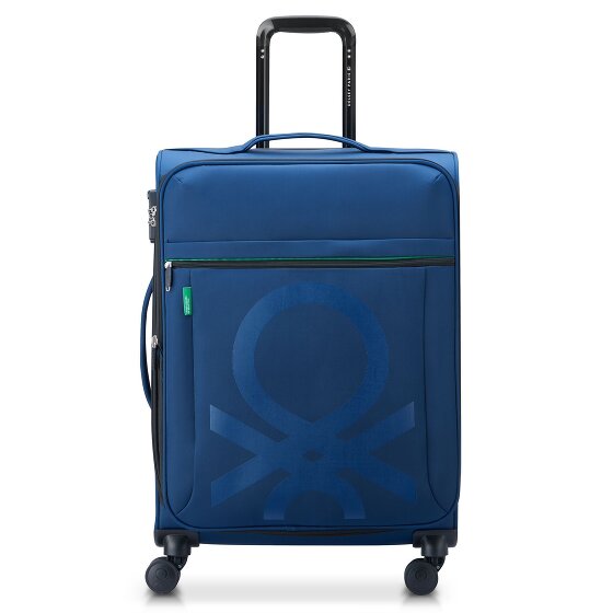 Delsey Paris x United Colors of Benetton Colour Bock Trolley a 4 ruote da 67 cm con piega elastica