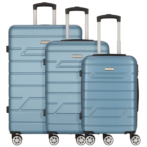 Nowi Bergamo 4 ruote Set di valigie 3 pezzi
