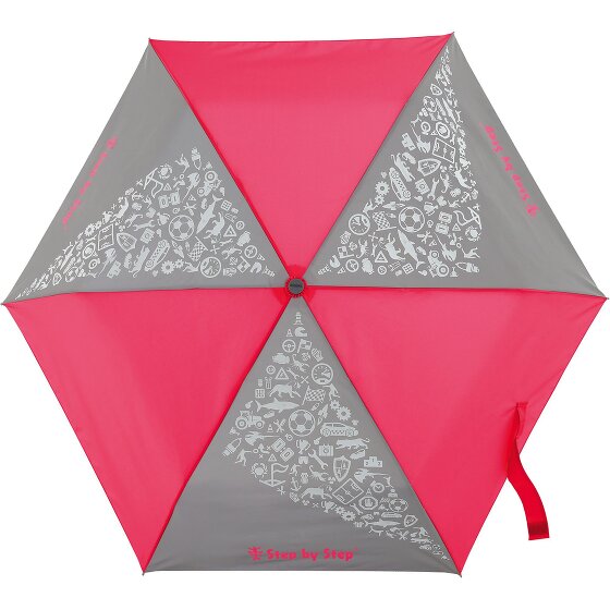 Step by Step Ombrello tascabile per bambini da 22 cm con elementi riflettenti