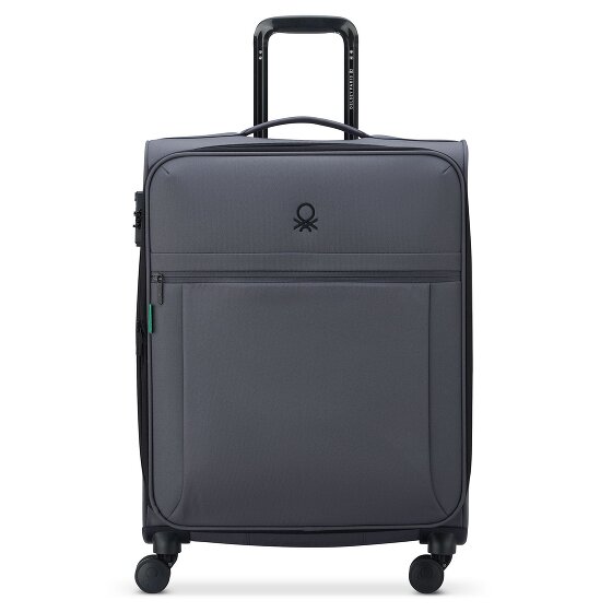 Delsey Paris x United Colors of Benetton BE Trolley a 4 ruote da 65 cm con piega ad espansione