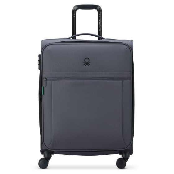 Delsey Paris x United Colors of Benetton BE Trolley a 4 ruote da 65 cm con piega ad espansione
