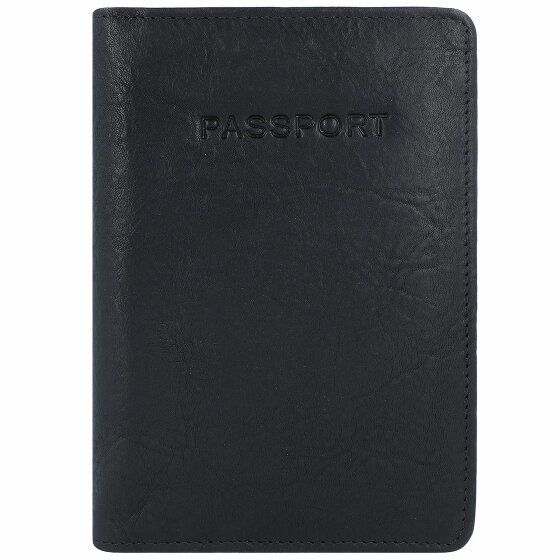 Burkely Custodia per passaporto RFID in pelle antica Avery 10 cm