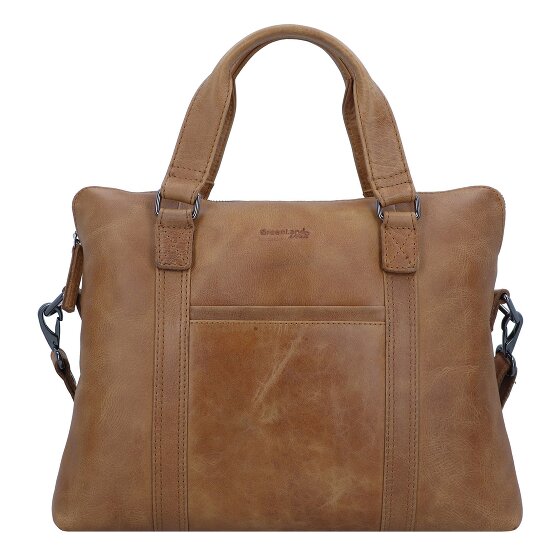Greenland Nature Cartella leggera in pelle 38 cm Scomparto per computer portatile