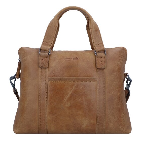 Greenland Nature Cartella leggera in pelle 38 cm Scomparto per computer portatile