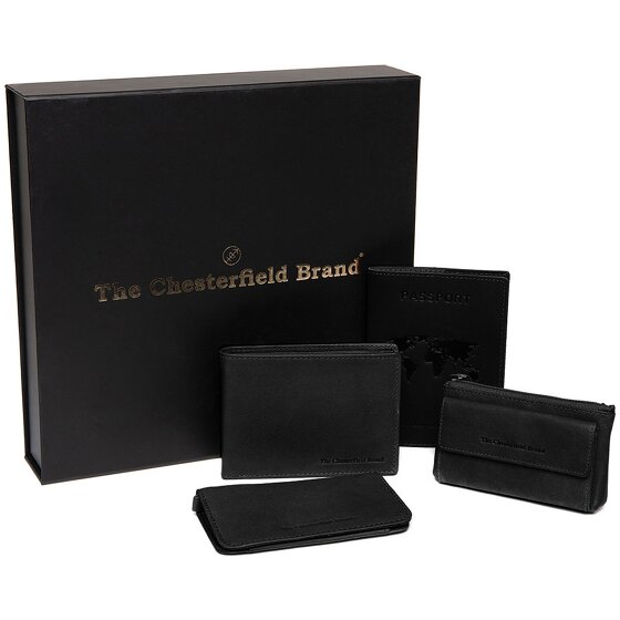 The Chesterfield Brand Set regalo portafoglio 4 pezzi in pelle 12 cm