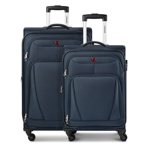 Wenger Beaumont 4 ruote Set di valigie 2 pezzi con piega di espansione