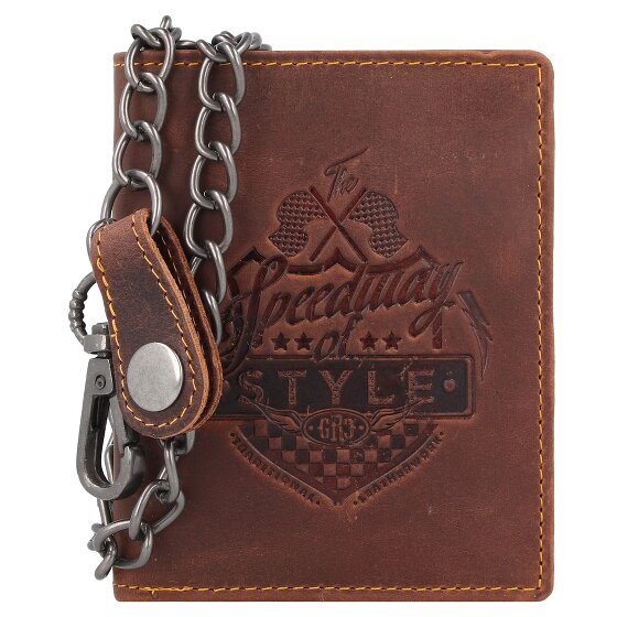 Greenburry Collezione Racing Nashville Portafoglio RFID in pelle 10 cm