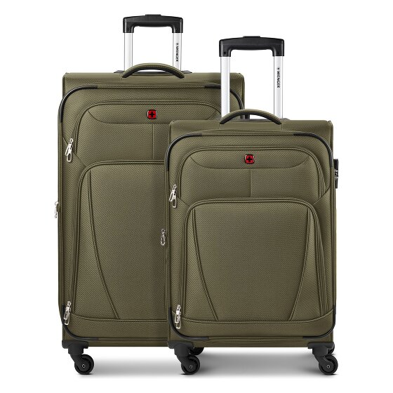 Wenger Beaumont 4 ruote Set di valigie 2 pezzi con piega di espansione