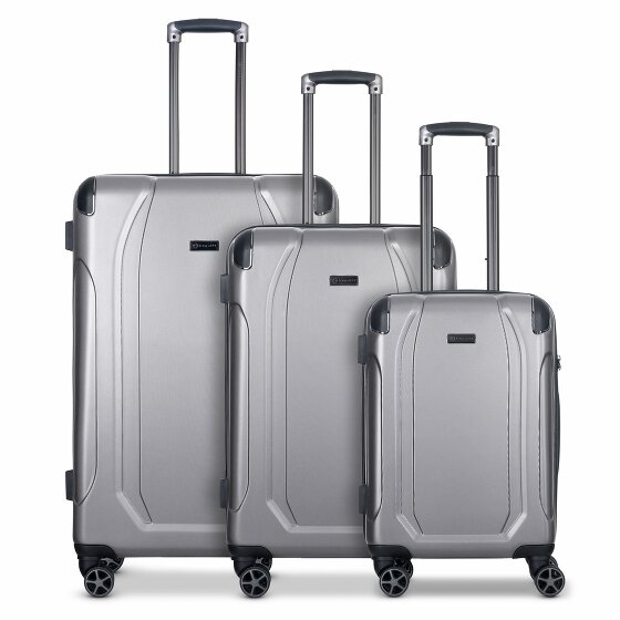bugatti Valencia 4 ruote Set di valigie 3 pezzi