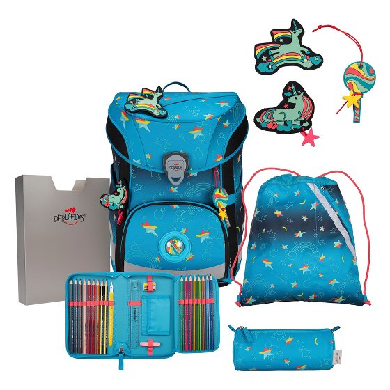 DerDieDas ErgoFlex Easy LED Set di borse per la scuola 5 pezzi