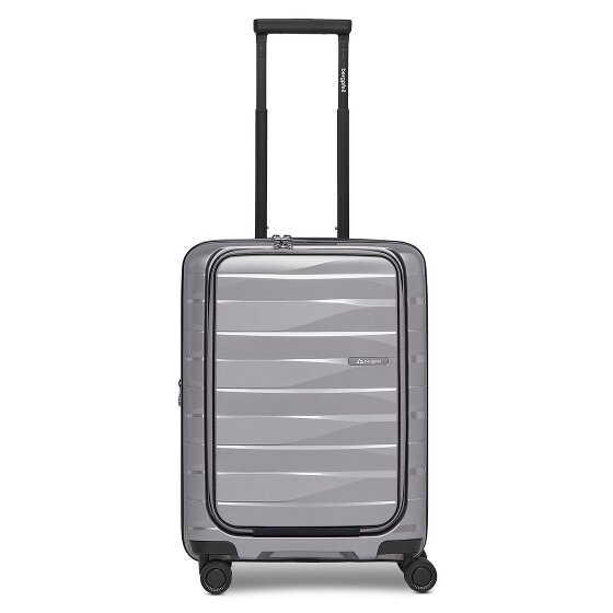 Bergpfeil Travel 4 ruote Carrello della cabina 55 cm Scomparto per laptop con piega di espansione
