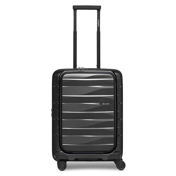 Bergpfeil Travel 4 ruote Carrello della cabina 55 cm Scomparto per laptop con piega di espansione