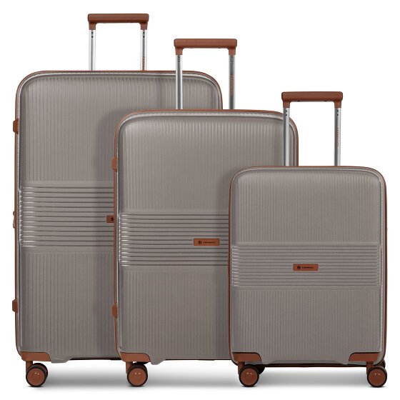 Farmhood Eco Edition 02 4 ruote Set di valigie 3 pezzi con piega di espansione