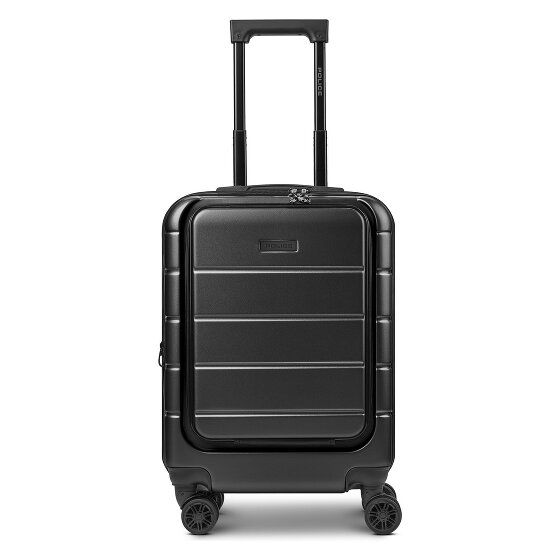 Police Dublin 4 ruote Trolley cabina S 54 cm Vano porta PC espandibile