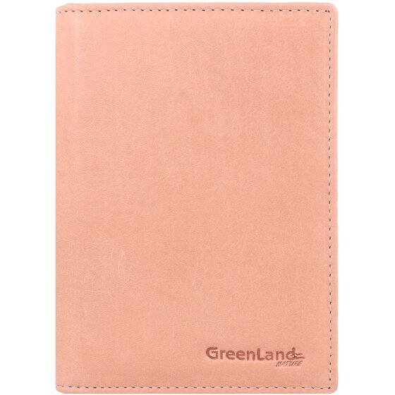 Greenland Nature Custodia per passaporto in pelle RFID di colore morbido 12 cm