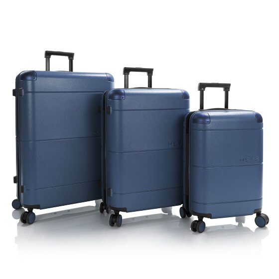 Heys Zen 4 ruote Set di valigie 3 pezzi con piega di espansione